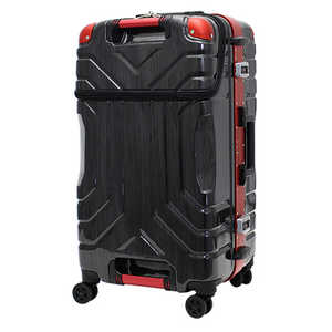 ＜コジマ＞ トライデント スーツケース 65L 上パカ ヘアラインブラック/レッド ヘアラインBK/RD B5225T63UP