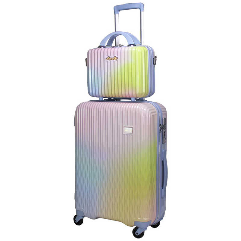 シフレ シフレ 抗菌 スーツケース Mサイズ ジッパータイプ ミニトランク付き LUNALUX（ルナルクス） わたあめ [43L] LUN2116K-55 LUN2116K-55