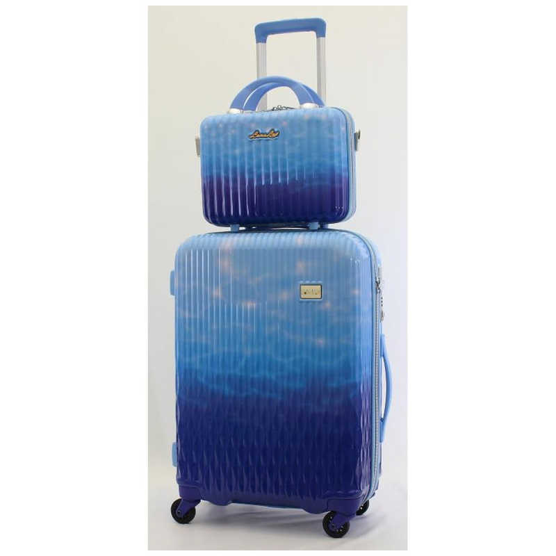 シフレ シフレ 抗菌 スーツケース Mサイズ ジッパータイプ ミニトランク付き LUNALUX（ルナルクス） ウォータースカイ [43L] LUN2116K-55 LUN2116K-55