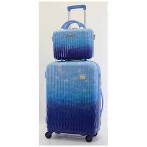 シフレ 抗菌 スーツケース Mサイズ ジッパータイプ ミニトランク付き LUNALUX（ルナルクス） ウォータースカイ [43L] LUN2116K-55