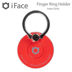 HAMEE 〔スマホリング〕 iFace Finger Ring Holder インナーサークルタイプ 41-1957-808511 レッド