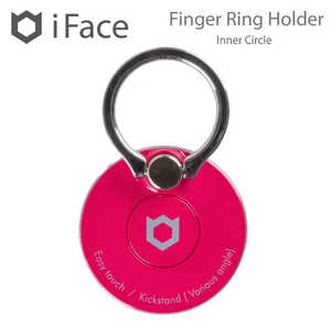 HAMEE 〔スマホリング〕 iFace Finger Ring Holder インナーサークルタイプ 41-1957-808528 ホットピンク