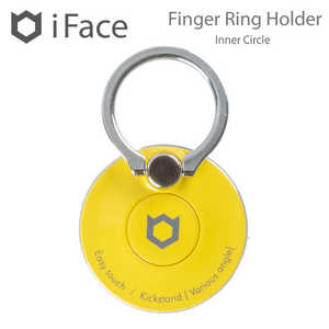 HAMEE 〔スマホリング〕 iFace Finger Ring Holder インナーサークルタイプ 41-1957-808580 イエロｰ