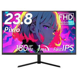 PIXIO ԥ ߥ󥰥˥ 180Hz FHD IPSѥͥ 1ms(GTG) 23.8 /եHD(19201080) / ֥å PX248PPBK-O