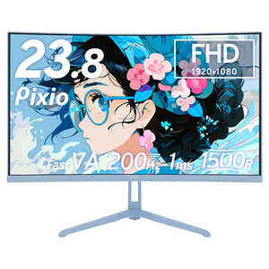 PIXIO ߥ󥰥˥(Ѷʷ) 23.8 /եHD(19201080) /磻 /̷ ֥롼 PXC248WAVEB-O
