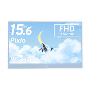 PIXIO USB-CڑoCj^[ Pixio m15.6^ / tHD(1920×1080) / Ch / 60Hzn u[ PX160WAVEB-O