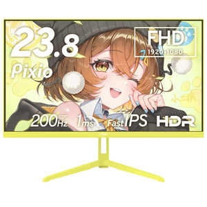 PIXIO ߥ󥰥˥ 23.8 / եHD(19201080) / 磻 / 200Hz  PX248WAVEYL-O