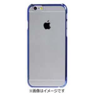 HAMEE iPhone 7用　サイドカラードクリアPCケース　ブルー IP7ｻｲﾄﾞｶﾗｰﾄﾞｸﾘｱPCｹｰｽ