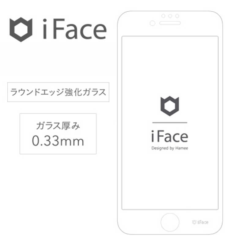 HAMEE HAMEE ［iPhone 8/7/6s/6専用］iFace Round Edge Color Glass Screen Protector ラウンドエッジ強化ガラス 液晶保護シート（ホワイト） IP6_8IFACEｶﾗｰｶﾞﾗｽWH IP6_8IFACEｶﾗｰｶﾞﾗｽWH