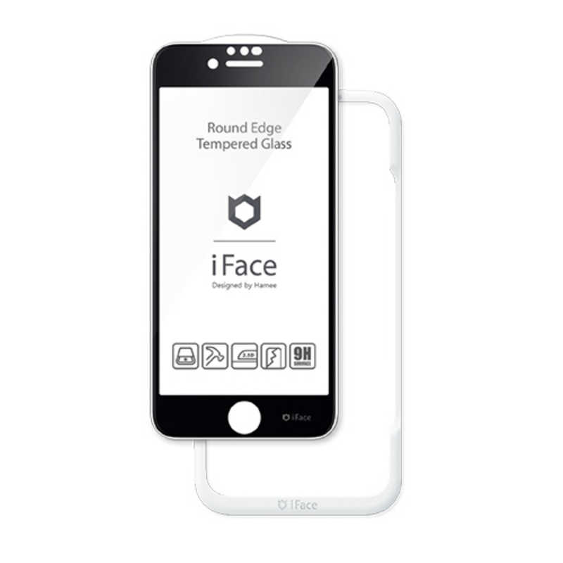 HAMEE HAMEE iPhone SE 第2世代/8/7/6s/6専用 iFace Round Edge Tempered Glass Screen Protector ラウンドエッジ強化ガラス 画面保護シート 41-890264 ブラック 41-890264 ブラック