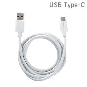 HAMEE ［Type-C］USB3.1Gen2対応 Type-C to Type-A Basic USB Cable 1.0m（ホワイト） 276-893616