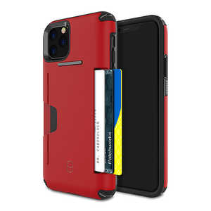HAMEE iPhone 11 Pro Max 6.5インチ PATCHWORKS LEVEL WALLET ケース　レッド 41-902264