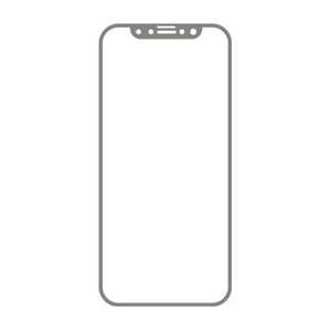 HAMEE [iPhone 11/XR専用]iFace ラウンドエッジ強化ガラス 液晶保護シート Reflection/グレー 41-903223