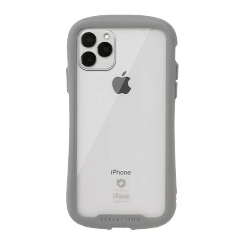 HAMEE HAMEE iPhone 11 Pro Max 6.5インチ iFace Reflection強化ガラスクリアケース　グレー 41-907412 41-907412