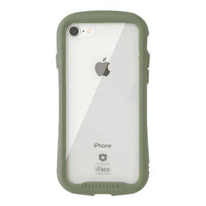 HAMEE iPhone SE 第2世代 4.7インチ/ iPhone 8/7専用 iFace Reflection 強化ガラス クリアケース iFace カーキ 41-907511
