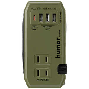 HAMEE humor handy Plus AC PD30W対応 USB タップ オリ?ブグリ?ン HUMORHANDYPGN HAMEE humor handy Plus AC PD30W対応 USB タップ オリ?ブグリ?ン HUMORHANDYPGN