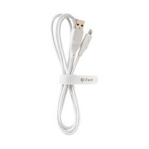HAMEE [MFi取得品]iFace ライトニングケーブル USB-A 1.2m ホワイト IFACELCABLEAWH