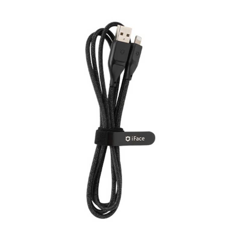 HAMEE HAMEE [MFi取得品]iFace ライトニングケーブル USB-A 1.2m ブラック IFACELCABLEABK IFACELCABLEABK