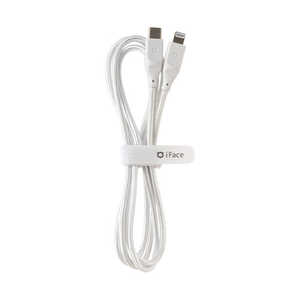 HAMEE [MFi取得品]iFace ライトニングケーブル USB-C 1.2m ホワイト IFACELCABLECWH
