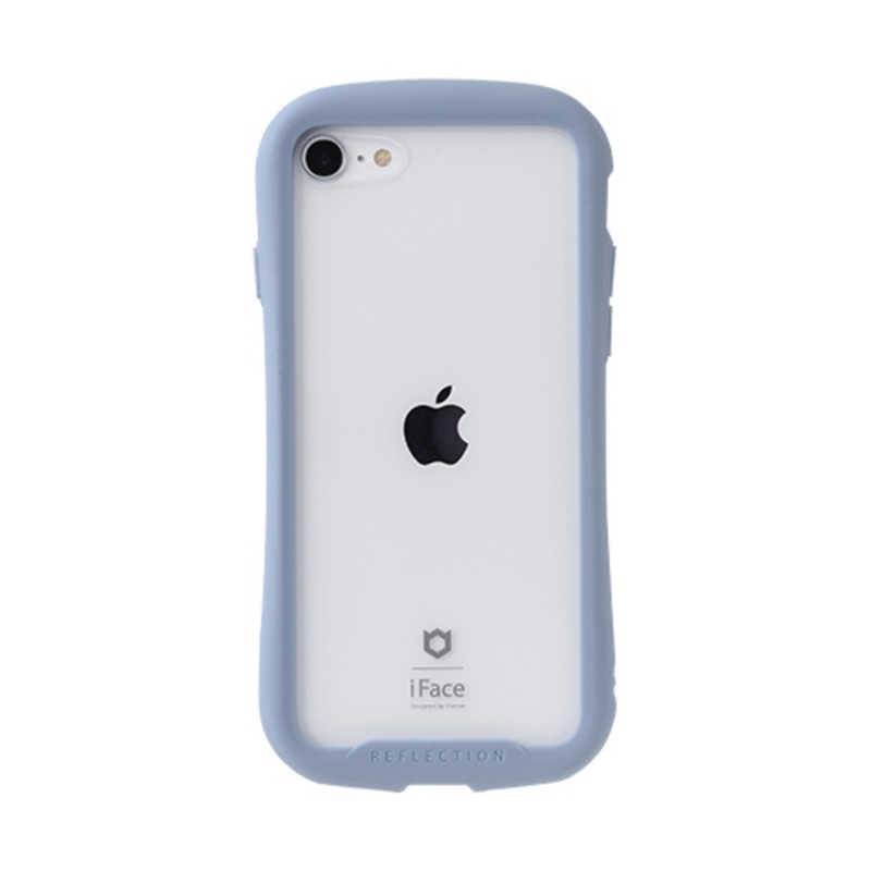 HAMEE HAMEE iPhone SE 第2世代/8/7専用 iFace Reflection強化ガラスクリアケース iFace ペールブルー IPSEIFACERFTBL IPSEIFACERFTBL