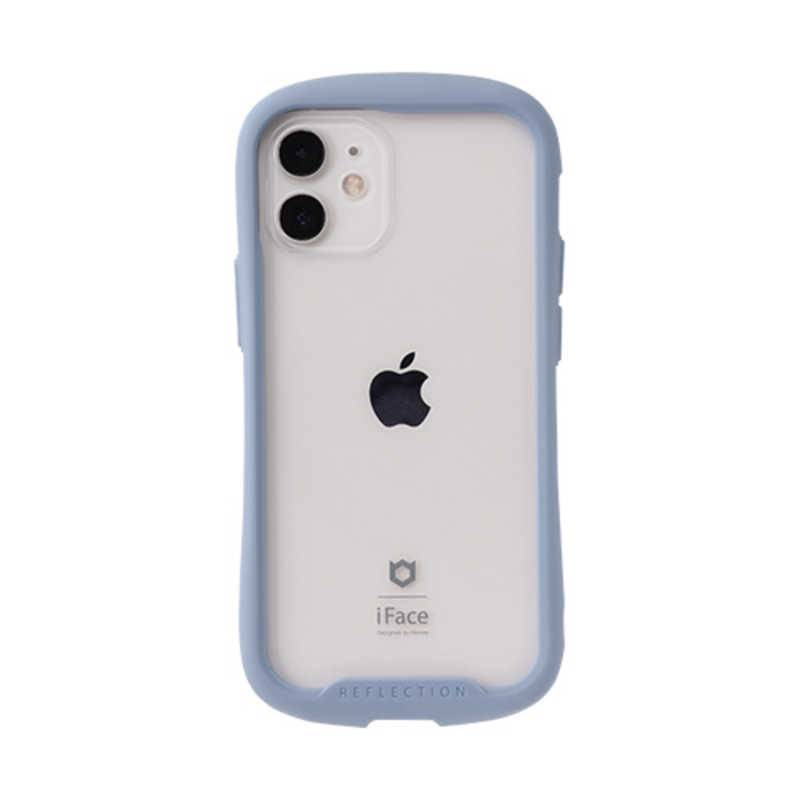 HAMEE HAMEE [iPhone 12 mini専用]iFace Reflection強化ガラスクリアケース 41-935514 ペールブルー IP12MIFACERFTBL IP12MIFACERFTBL