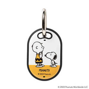 HAMEE [AirTag専用]PEANUTS/ピーナッツキャラクター iFace First Classケース iFace スヌーピー&チャーリー･ブラウン/イエロー ATAGIFACEFCSN