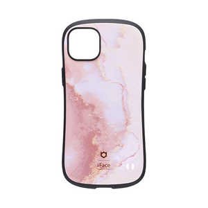 HAMEE ［iPhone 14 Plus専用］iFace First Class Marbleケース iFace パウダーピンク IP14MIFACEMBLPPK