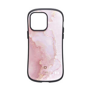 HAMEE ［iPhone 14 Pro Max専用］iFace First Class Marbleケース iFace パウダーピンク IP14PMIFACEMBLPPK