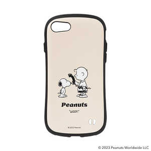HAMEE iPhone SE/8/7専用 PEANUTS ピーナッツ iFace First Classケース くすみホワイト テレフォン 41950845 IPSEIFACEPNTKWH