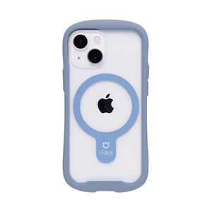 HAMEE ［iPhone 13 mini専用］iFace Reflection Magnetic 強化ガラスクリアケース ペールブルー IP13MIFACEREFMBL
