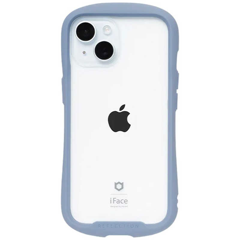 HAMEE HAMEE ［iPhone 15(6.1インチ)専用］iFace Reflection強化ガラスクリアケース iFace ペールブルー 41-959091 41-959091