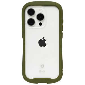 HAMEE ［iPhone 15 Pro(6.1インチ)専用］iFace Reflection強化ガラスクリアケース iFace カーキ 41-959176