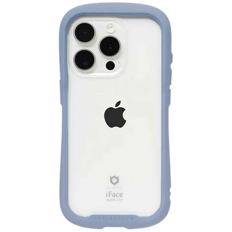 HAMEE HAMEE ［iPhone 15 Pro(6.1インチ)専用］iFace Reflection強化ガラスクリアケース iFace ペールブルー 41-959183 41-959183
