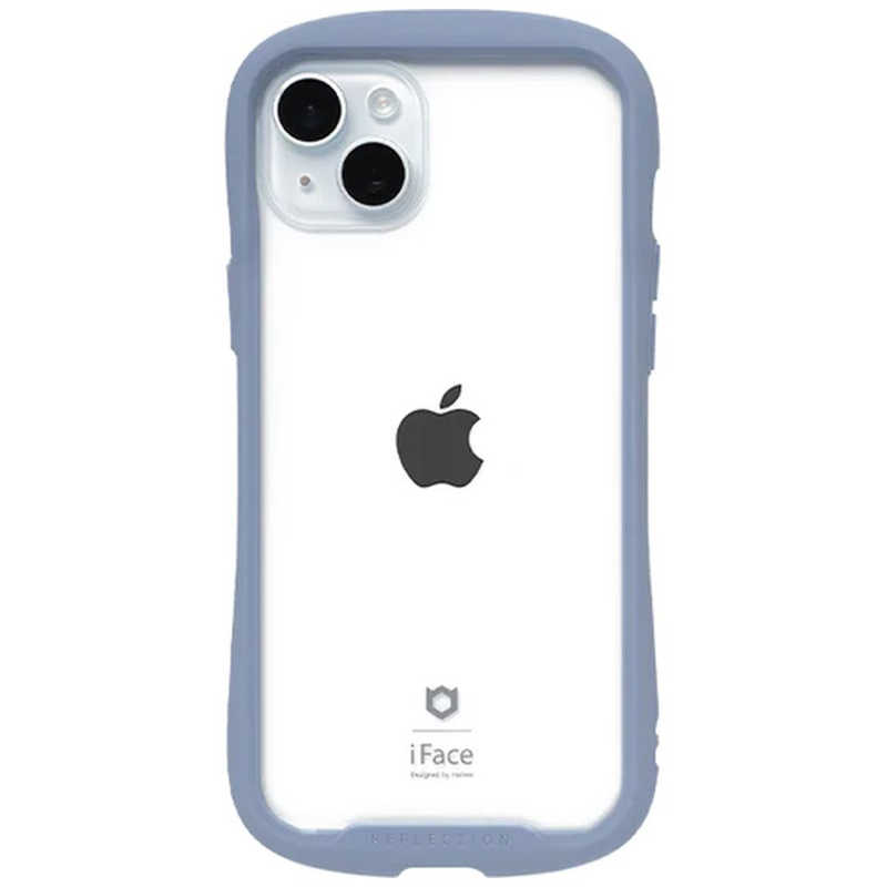 HAMEE HAMEE ［iPhone 15 Plus(6.7インチ)専用］iFace Reflection強化ガラスクリアケース iFace ペールブルー 41-959251 41-959251