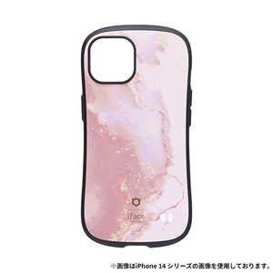 HAMEE ［iPhone 15専用］iFace First Class Marbleケース iFace パウダーピンク 41-960486