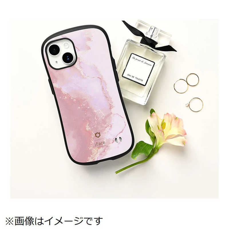 HAMEE HAMEE ［iPhone 15 Pro専用］iFace First Class Marbleケース iFace パウダーピンク 41-960530 41-960530