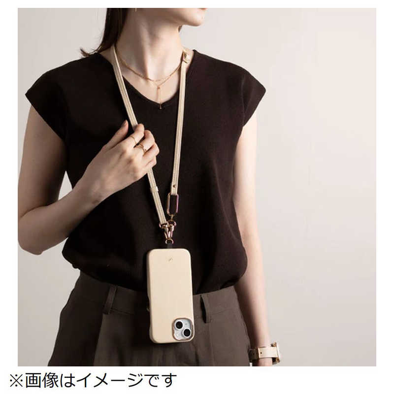 HAMEE HAMEE ［iPhone 15専用］salisty noble MagSafe対応 レザーハードケース グレイッシュブルー 669-964514 669-964514