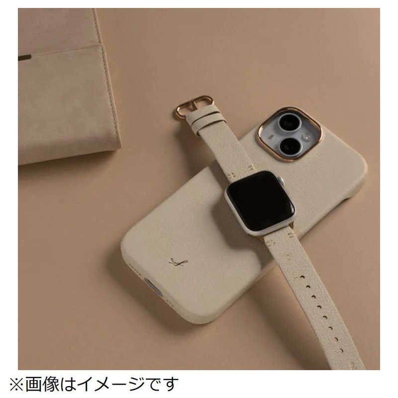 HAMEE HAMEE ［iPhone 15専用］salisty noble MagSafe対応 レザーハードケース グレイッシュブルー 669-964514 669-964514