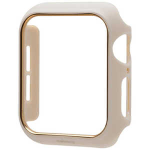 HAMEE Apple Watch Series SE(第2/1世代)/6/5/4(40mm)専用 salisty ハードフレーム ゴールド/グレージュ 669-964545