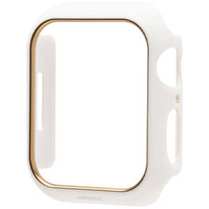 HAMEE ［Apple Watch Series 9/8/7(41mm)専用］salisty Apple Watch ハードフレーム ゴールド/ホワイト 669-964552