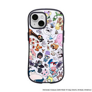 HAMEE iPhone 15専用 ポケットモンスター ポケモン iFace First Classケース iFace PK総柄 ライトグレー 41-964736 HAMEE iPhone 15専用 ポケットモンスター ポケモン iFace First Classケース iFace PK総柄 ライトグレー 41-964736