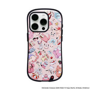 HAMEE iPhone 15 Pro専用 ポケットモンスター ポケモン iFace First Classケース iFace PK総柄 ピンク 41-964743 HAMEE iPhone 15 Pro専用 ポケットモンスター ポケモン iFace First Classケース iFace PK総柄 ピンク 41-964743