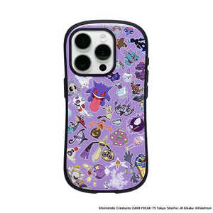 HAMEE iPhone 15 Pro専用 ポケットモンスター ポケモン iFace First Classケース iFace PK総柄 パープル 41-964750 HAMEE iPhone 15 Pro専用 ポケットモンスター ポケモン iFace First Classケース iFace PK総柄 パープル 41-964750