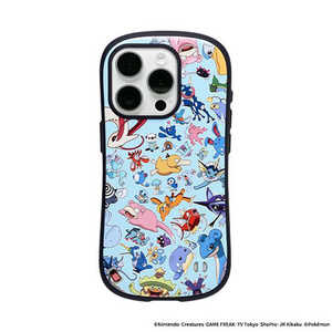 HAMEE iPhone 15 Pro専用 ポケットモンスター ポケモン iFace First Classケース iFace PK総柄 ライトブルー 41-964774 HAMEE iPhone 15 Pro専用 ポケットモンスター ポケモン iFace First Classケース iFace PK総柄 ライトブルー 41-964774