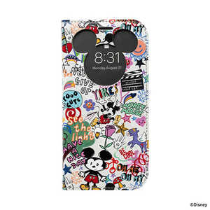 HAMEE iPhone 15専用 ディズニーキャラクター CERTA フリップ窓付きダイアリーケース ミッキーマウス/ラクガキ 669-964897 HAMEE iPhone 15専用 ディズニーキャラクター CERTA フリップ窓付きダイアリーケース ミッキーマウス/ラクガキ 669-964897
