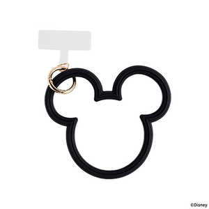 HAMEE ディズニーキャラクター シリコンハンドストラップ ブラック 669-965030 HAMEE ディズニーキャラクター シリコンハンドストラップ ブラック 669-965030