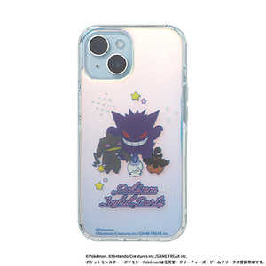 HAMEE iPhone 15専用 ポケットモンスターHIGHER ハイブリッドケース ゴーストタイプ 669-965085