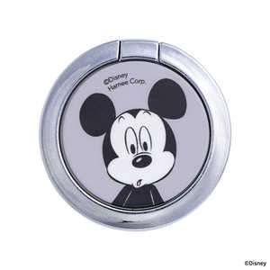 HAMEE ディズニーキャラクター iFace Finger Ring Holder フラットタイプ iFace ミッキーマウス/フェイス/グレー 41-965894 HAMEE ディズニーキャラクター iFace Finger Ring Holder フラットタイプ iFace ミッキーマウス/フェイス/グレー 41-965894