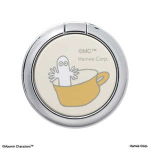 HAMEE ムーミン iFace Finger Ring Holder フラットタイプ iFace くすみホワイト/ニョロニョロ 41-966204 HAMEE ムーミン iFace Finger Ring Holder フラットタイプ iFace くすみホワイト/ニョロニョロ 41-966204