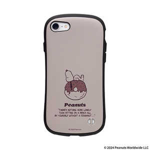 HAMEE iPhone SE 第3世代/第2世代/8/7専用 PEANUTS/ピーナッツ iFace First Classケース iFace くすみグレージュ/ドーナツ 41-970355